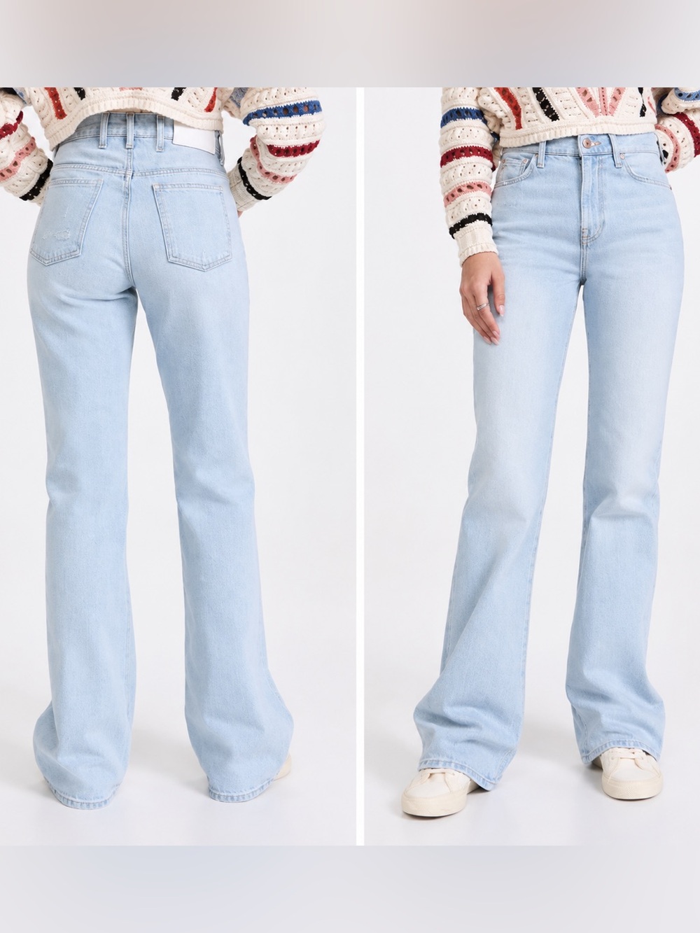 Light Wash Easy Boot Cut Jeans